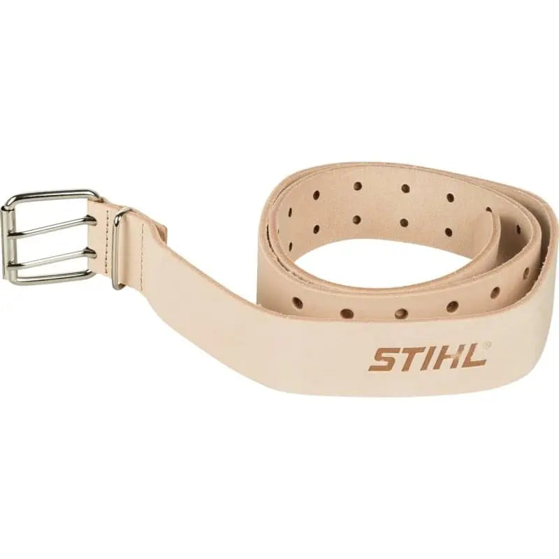 Stihl Werkzeuggürtel Vollrindleder 1250 mm – brauner Ledergurt 40 mm breit mit zwei Dornen