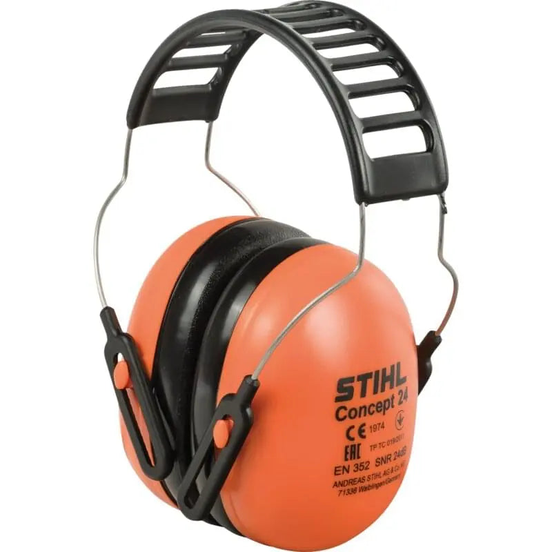 Stihl Gehörschutz Concept 24 SNR 24 dB in Orange mit Metallbügel und Softkissen