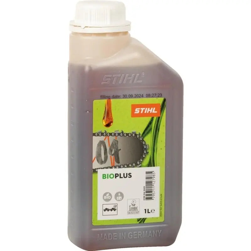 Bio-Kettenöl BioPlus Stihl 07815163001 – 1 Liter Sägekettenhaftöl auf pflanzlicher Basis