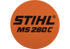 Typenschild MS 260C, für Motorsäge Stihl Stihl