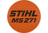 Typenschild MS 271, für Motorsäge Stihl Stihl