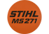 Typenschild MS 271, für Motorsäge Stihl Stihl
