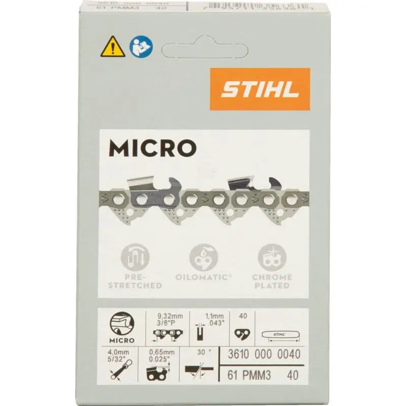 Stihl Sägekette 36100000040 Halbmeißel mit Sicherheitstreibglied – Detailansicht