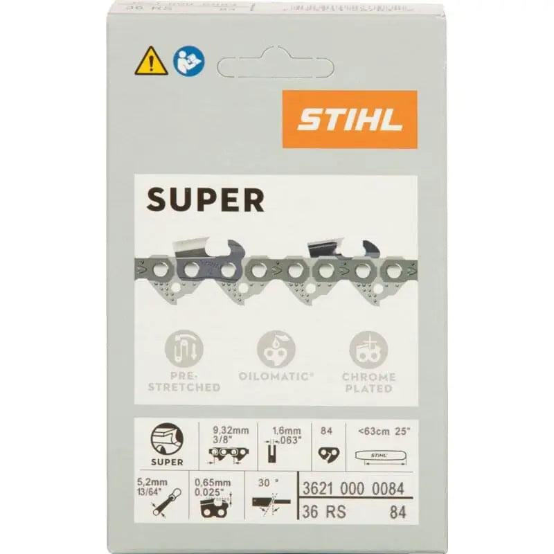 Stihl Sägekette T 3/8 Zoll, VM, S 1,6 mm, 84E Stihl 36210000084 – passend zu Modell: MS 291 Stihl
