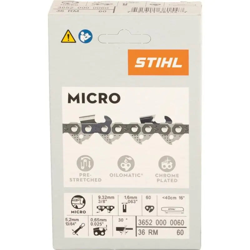 Stihl Sägekette 36520000060 – Detailansicht Treibglieder und Schneidezähne