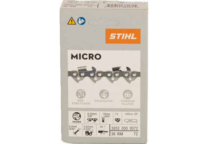 Sägekette T 3/8 Zoll, HM, S 1,6 mm, 72E Stihl Stihl