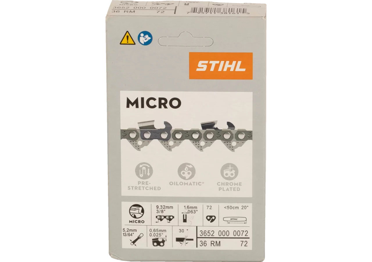 Sägekette T 3/8 Zoll, HM, S 1,6 mm, 72E Stihl Stihl