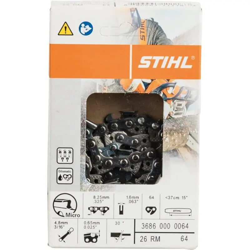 Stihl Sägekette 36860000064 – Detailansicht Treibglieder und Schneidezähne