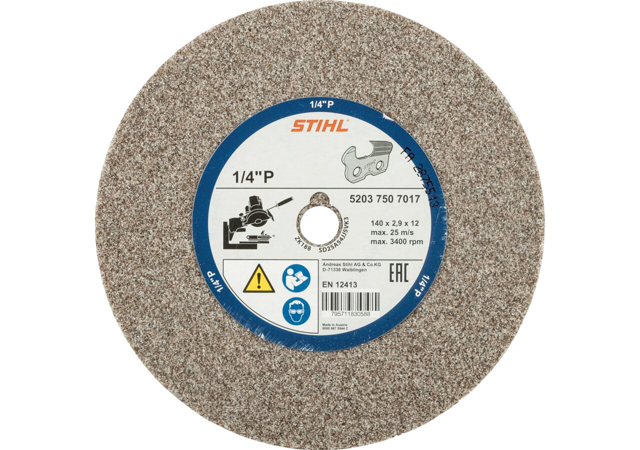 Schleifscheibe AD 140 mm, ID 12 mm, H 2,9 mm Stihl Stihl