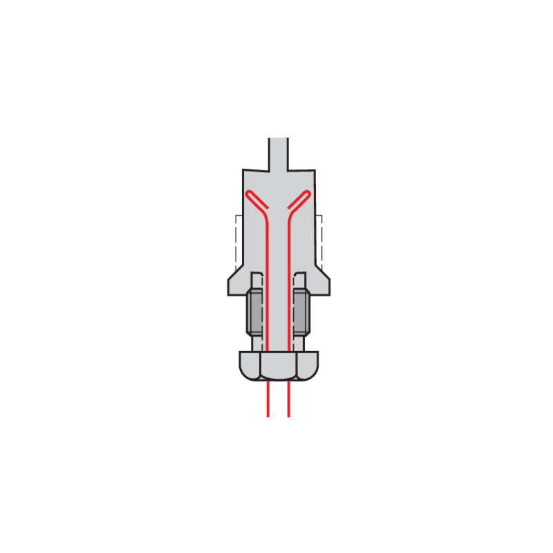 FTE Entlüfterventil M12x1 Länge 31,5 mm – Detailansicht Gewinde und Bördel