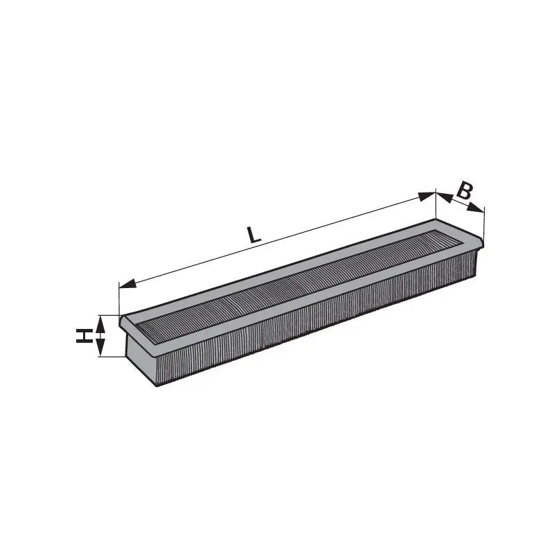 Luftfilter flach, L 88 x B 70 mm ersetzt Stihl 41341410300 Stihl