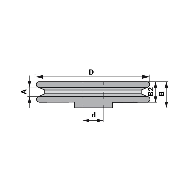 Umlenkrolle für Keilriemen 15,9 mm universal GartenShop24 - Hochwertige Gartengeräte