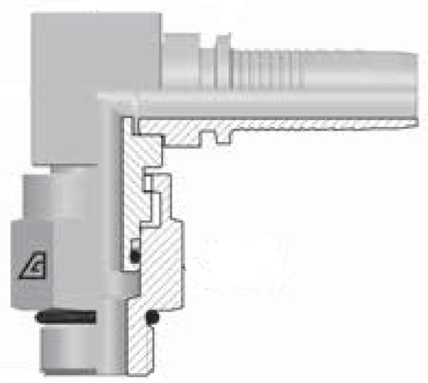 Alfagomma Armatur 90° DN13-7/8 SAE