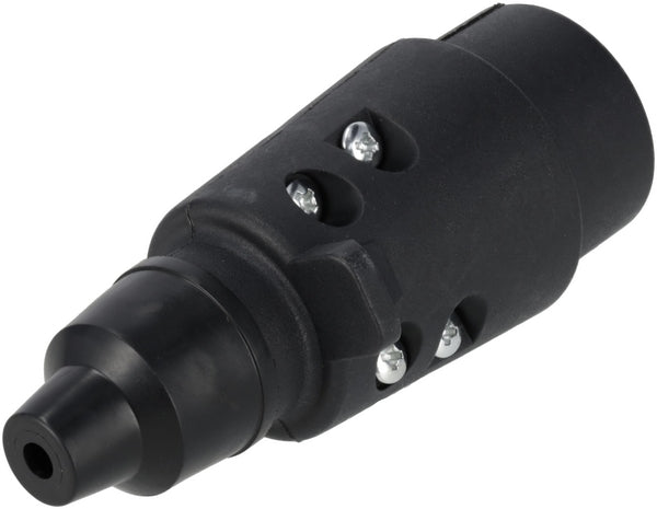 Anhängerstecker 7-polig, Kunststoff, 12V, Schraubklemmen