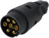 Anhängerstecker 7-polig, Kunststoff, 12V, Schraubklemmen