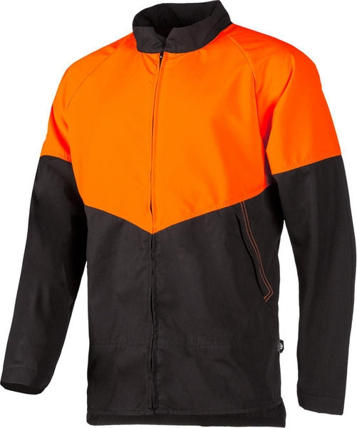 Arbeitsjacke, orange-grau, Größe M, SIP