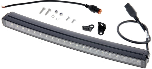 Arbeitslichtbalken LED, 105W, 8820lm, rechteckig, 12/24V, weiß/orange, 525.5x40x54.4mm Deutsch Stecker, Combo, gebogen, 21LED's, E-BOOST