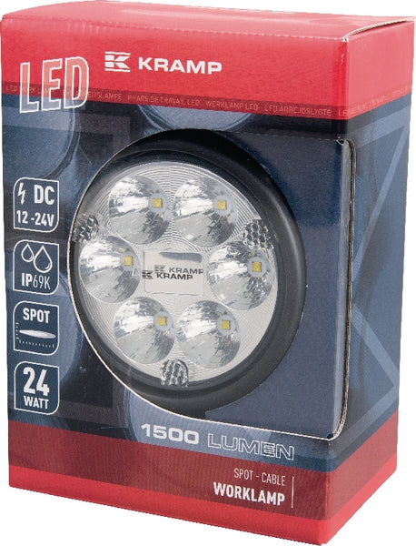 Arbeitsscheinwerfer, 10-30V, LED, 1500lm, Rund passend für Universal