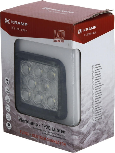 Arbeitsscheinwerfer, 10-30V, LED, 1920lm, Quadratisch passend für Universal