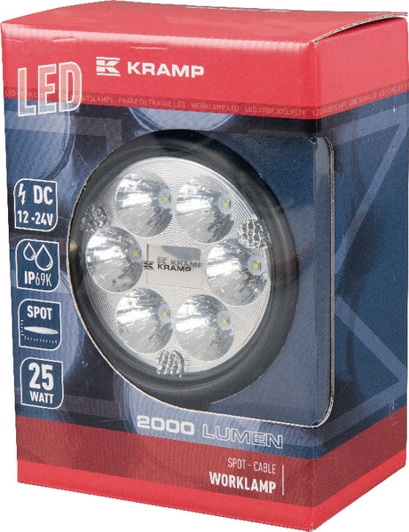 Arbeitsscheinwerfer, 10-30V, LED, 2000lm, Rund passend für Universal