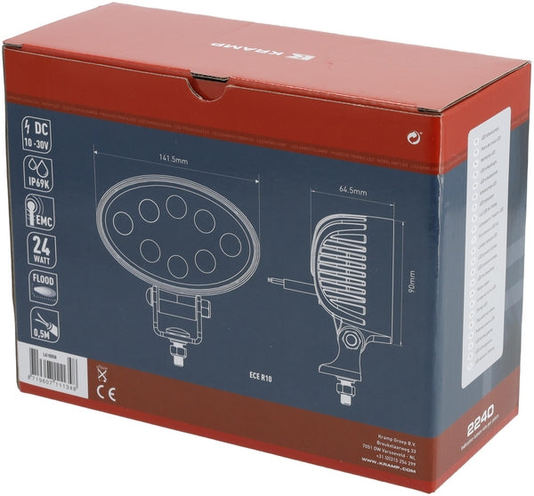Arbeitsscheinwerfer, 10-30V, LED, 2240lm, Oval passend für Universal