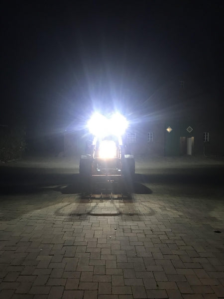 Arbeitsscheinwerfer, 10-30V, LED, 2400lm, Oval passend für John Deere, Kubota