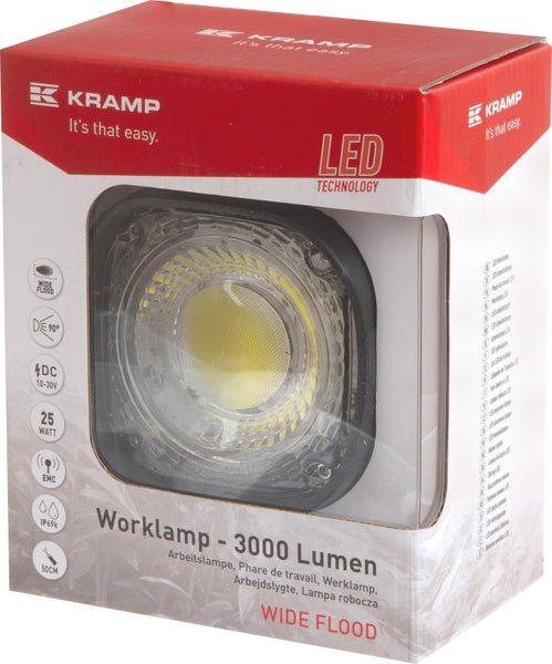 Arbeitsscheinwerfer, 10-30V, LED, 3000lm, Quadratisch passend für John Deere, Universal