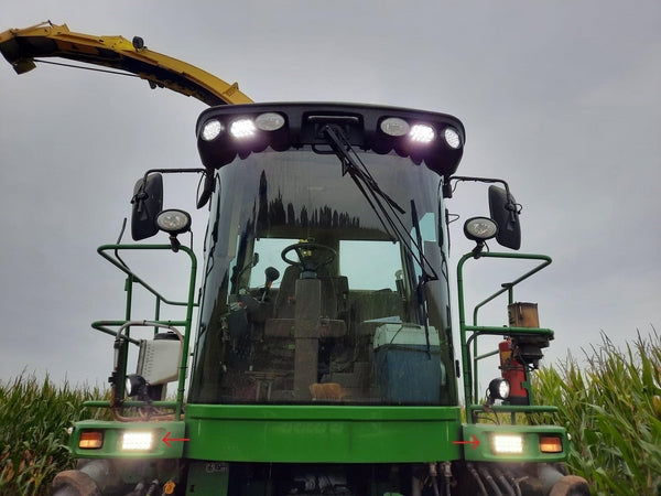 Arbeitsscheinwerfer, 10-30V, LED, 3375lm, Rechteckig passend für Case, John Deere