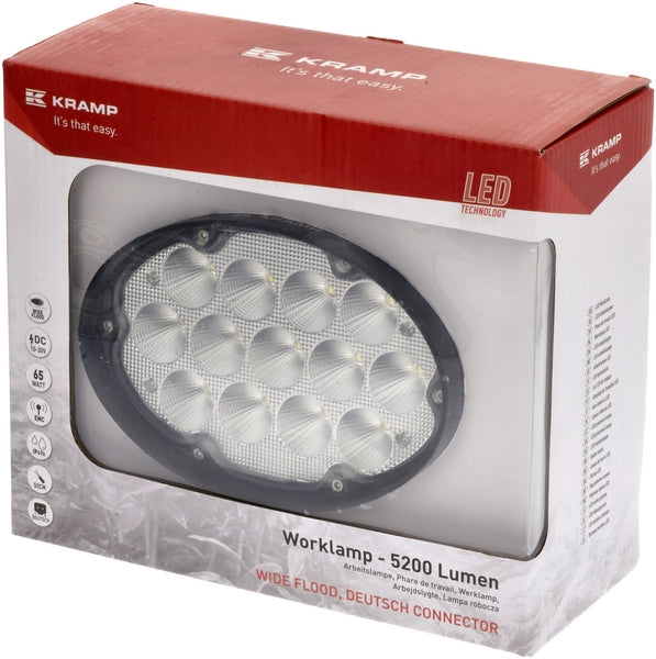 Arbeitsscheinwerfer, 10-30V, LED, 5200lm, Oval passend für John Deere