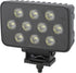 Arbeitsscheinwerfer LED, 100W, 8950lm, rechteckig, 12/24V, weiß, 150x112x52.7mm Deutsch Stecker, Flood, 20LED's