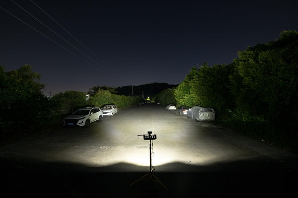 Arbeitsscheinwerfer LED, 19W, 3350lm, rechteckig, 10/110V, 128x96x46mm, Deutsch 2-pin, flood, 8 LED's passend für Universal