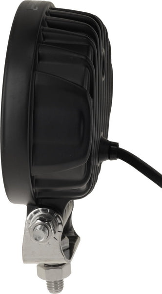 Arbeitsscheinwerfer LED, 19W, 3360lm, rund, 10-110V, Ø110x140x42mm Deutsch Stecker, flood, 16 LED's passend für Universal