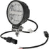 Arbeitsscheinwerfer LED, 19W, 3360lm, rund, 10-110V, Ø110x140x42mm Deutsch Stecker, flood, 16 LED's passend für Universal