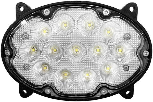 Arbeitsscheinwerfer LED, 39W, 3500lm, oval, 10/30V, 138x93x69mm, breit flutend, 13 LED's passend für John Deere