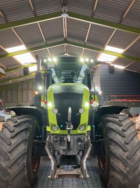 Arbeitsscheinwerfer LED, 42W, 4200lm, rund, schwarz passend für Claas, Case IH