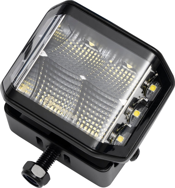 Arbeitsscheinwerfer LED, 70W, 8400 lm, quadratisch, 12/24V, weiß, 97x77x75mm Deutsch Stecker, Flood, 10LED's