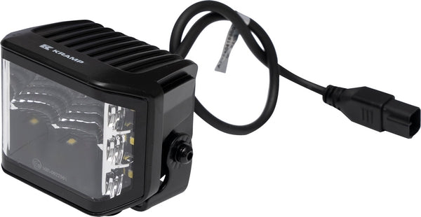 Arbeitsscheinwerfer LED, 70W, 8400 lm, quadratisch, 12/24V, weiß, 97x77x75mm Deutsch Stecker, Flood, 10LED's