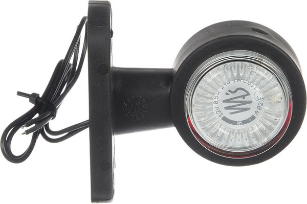 Begrenzungsleuchte weiß/rot gerade LED 12-24V passend für Universal
