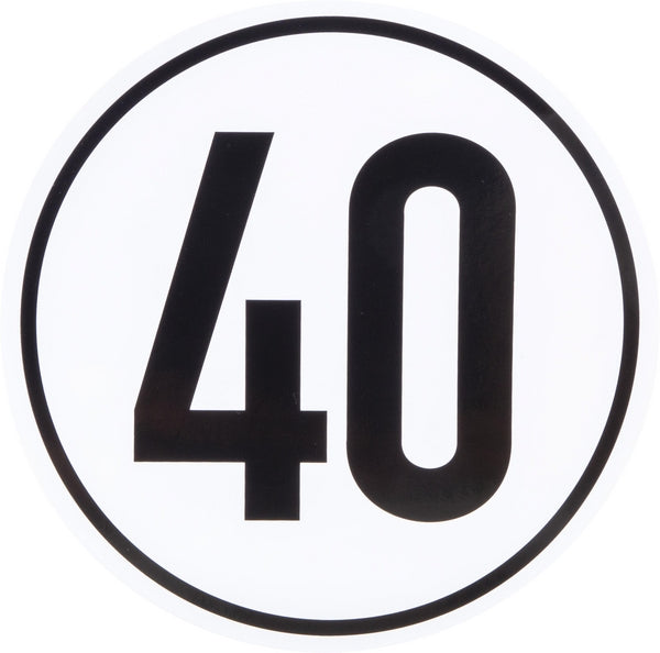 Begrenzungsschild 40km