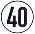 Begrenzungsschild 40km