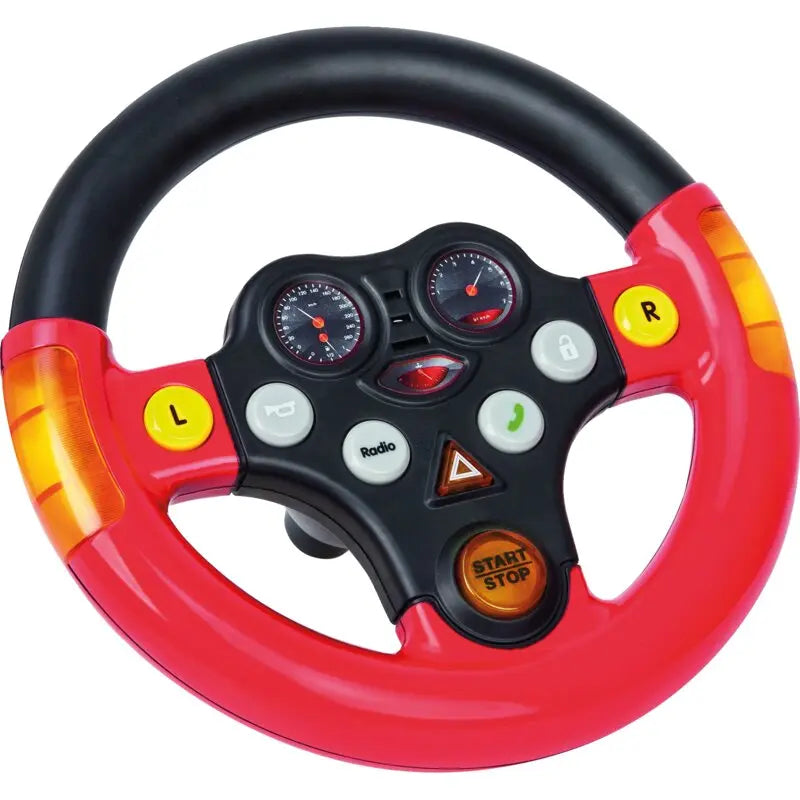BIG Soundlenkrad für Bobby Car mit Soundeffekten, Zubehör für Kinderfahrzeuge