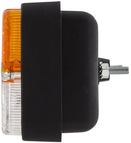 Blinkbegrenzungsleuchte 21/5W, rechteckig, 12V, amber/transparent, anschraubbar 120x55x80mm, Hella