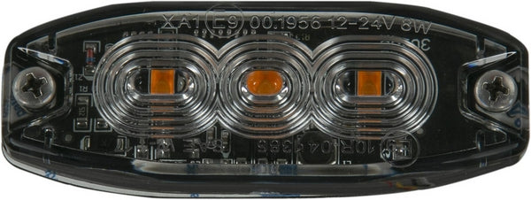 Blinkleuchte LED, rechteckig, 10/30V, weiß, 82x30x9mm, 3 LED's passend für Universal