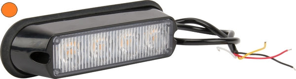 Blitzleuchte orange 4 LED passend für Universal
