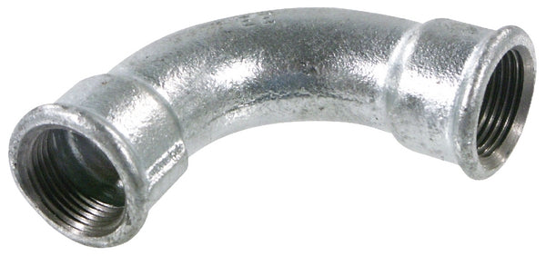 Bogen 90° IG/IG verzinkt 3/8"