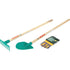 Bosch Kinder-Gartenset 2712 Schaufel Rechen Handschuhe von klein im 3er-Set