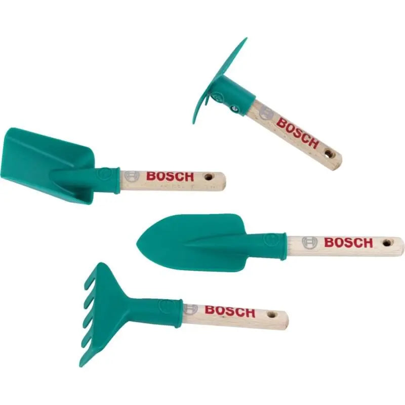 Bosch Kinder Garten-Handgeräteset 4-teilig mit Handschaufeln, Handrechen und Hacke von klein