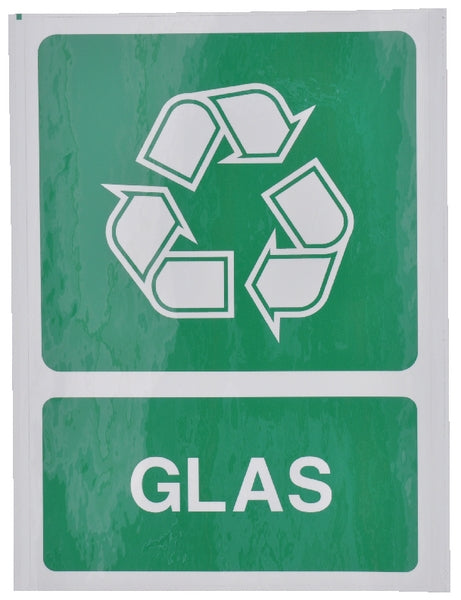 Brady Aufkleber Glas recyceln