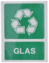 Brady Aufkleber Glas recyceln