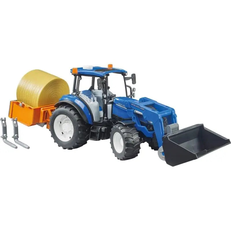 New Holland T5.120 mit Frontlader & Hecklade – Bruder 1:16 Bruder